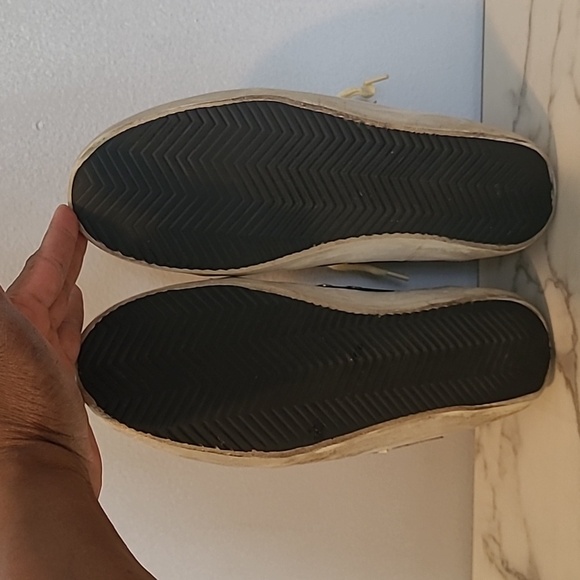 Golden Goose Mid Star Silver Glitter Sneakers Women's 10 Grunge Gorp Distressed - Picture 10 of 16